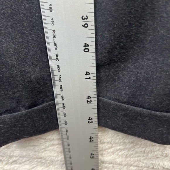 VITO RUFOLO Italian Wool Charcoal Dress Psnts Size 36 Cuffed Hem - Picture 15 of 15